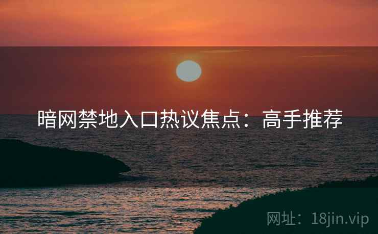 暗网禁地入口热议焦点：高手推荐