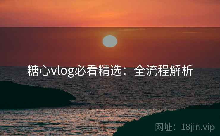 糖心vlog必看精选：全流程解析
