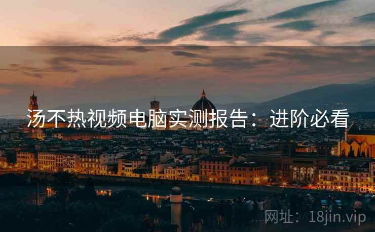 汤不热视频电脑实测报告：进阶必看