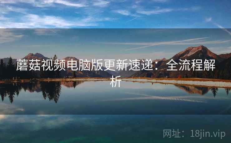 蘑菇视频电脑版更新速递:全流程解析 蘑菇视频电脑版更新速递:全流程解析